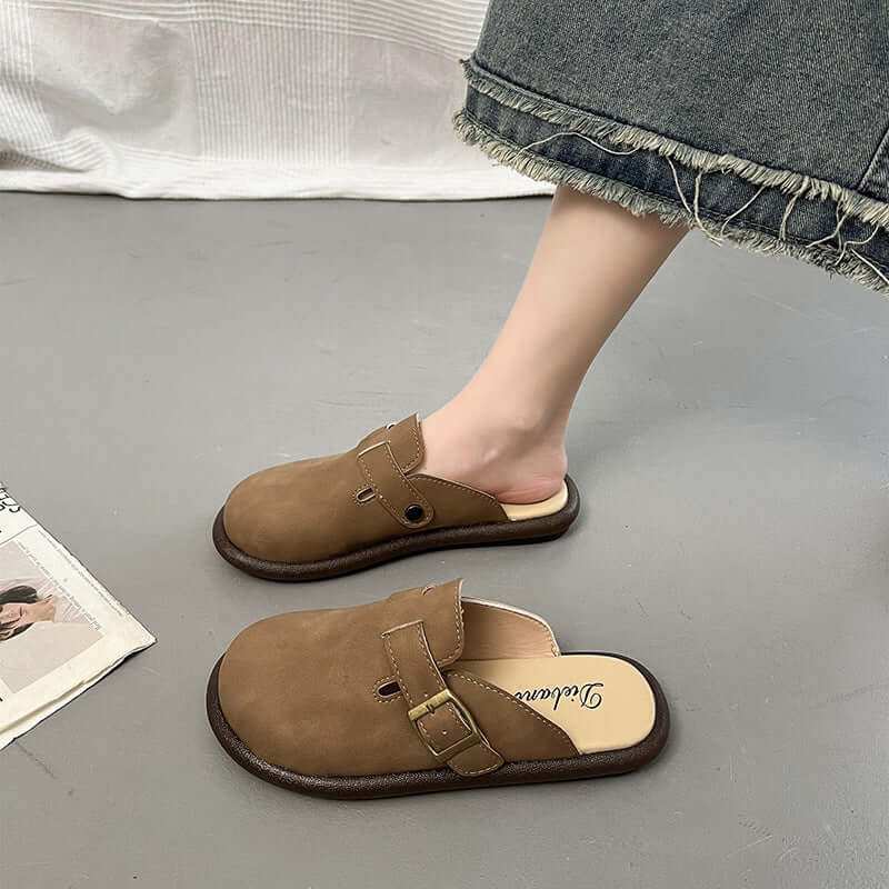 Suede Round Toe Slip-Ons For Women'sStep into style and comfort with our Suede Round Toe Slip-Ons! Made with high-quality materials including elastomer, PU, and suede, these flats are perfect for everyShoePlush Fashion ShopPlush Fashion ShopSuede Round Toe Slip-Ons