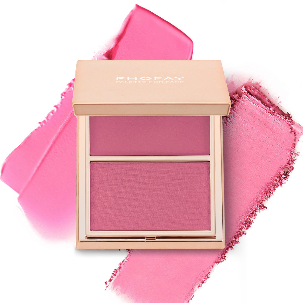 PHOFAY Double-Take Cream & Powder Blush DuoCreate a flawless, weightless look with PHOFAY's Double-Take Cream &amp; Powder Blush Duo. The smooth cream and warm powder combo adds definition and a sun-kissed glBlushPlush Fashion ShopPlush Fashion ShopCream & Powder Blush Duo