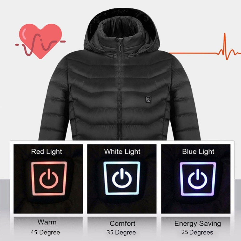 New Heated Coat USB Electric Thermal Winter Clothing