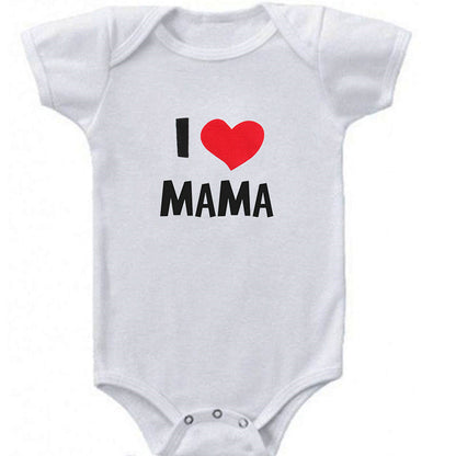 Funny Super Mama Papa Printed Baby Romper New Fashion For Boys & Girls - Plush Fashions Shop 