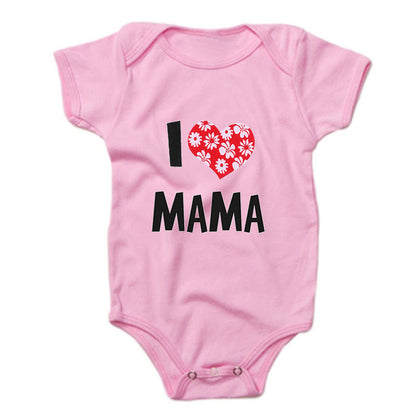 Funny Super Mama Papa Printed Baby Romper New Fashion For Boys & Girls - Plush Fashions Shop 