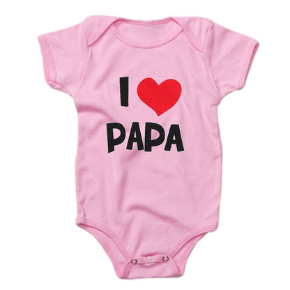 Funny Super Mama Papa Printed Baby Romper New Fashion For Boys & Girls - Plush Fashions Shop 