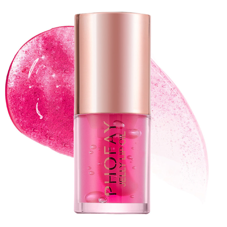 PHOFAY Jelly Lip Oil, ultra-moisturizing non-sticky lip gloss, 4.8 ML container.