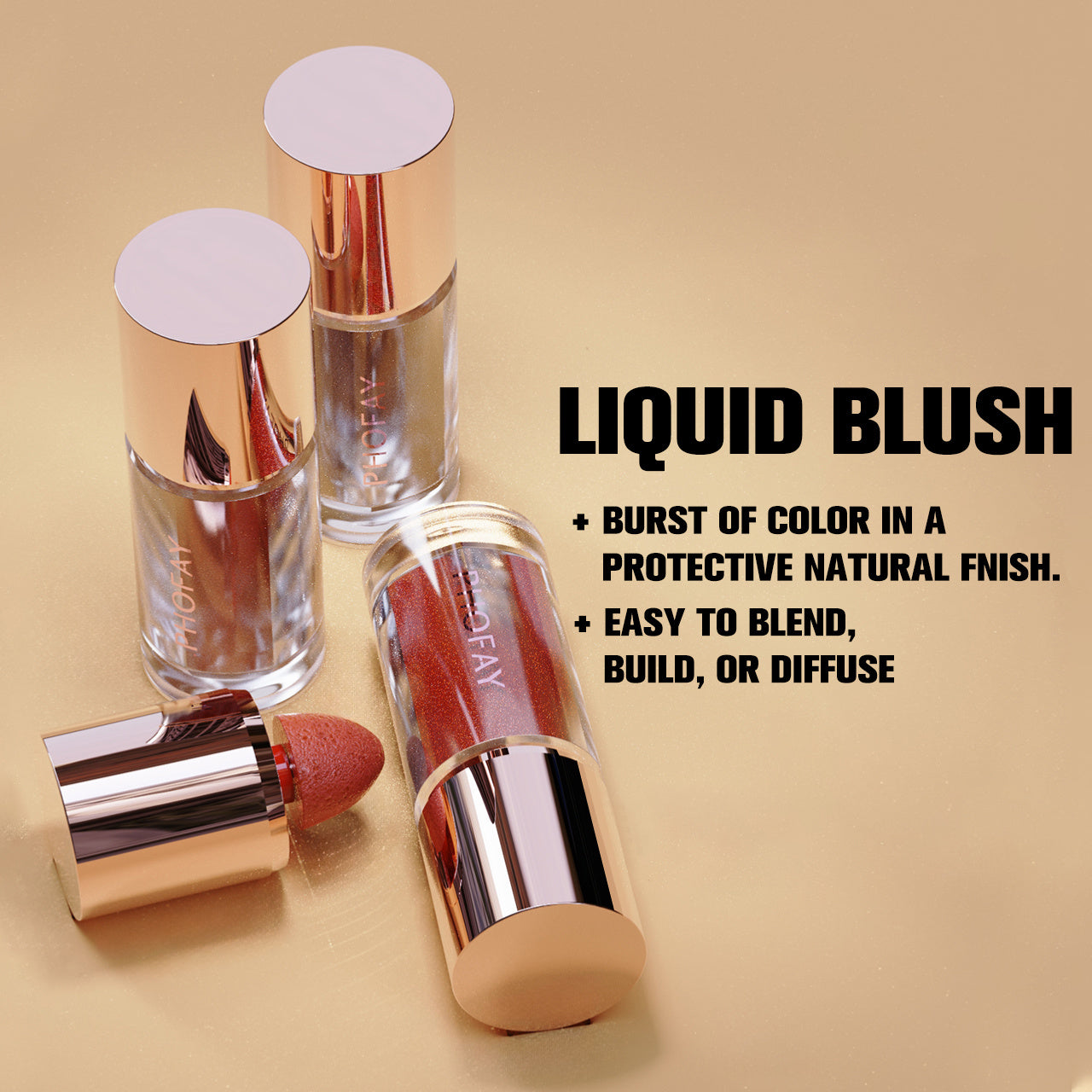 PHOFAY Mousse Liquid BlushIntroducing PHOFAY Mousse Liquid Blush with a lightweight and buildable formula that creates a natural-looking, matte finish. This long-lasting and non-fading blush BlushPlush Fashion ShopPlush Fashion ShopPHOFAY Mousse Liquid Blush