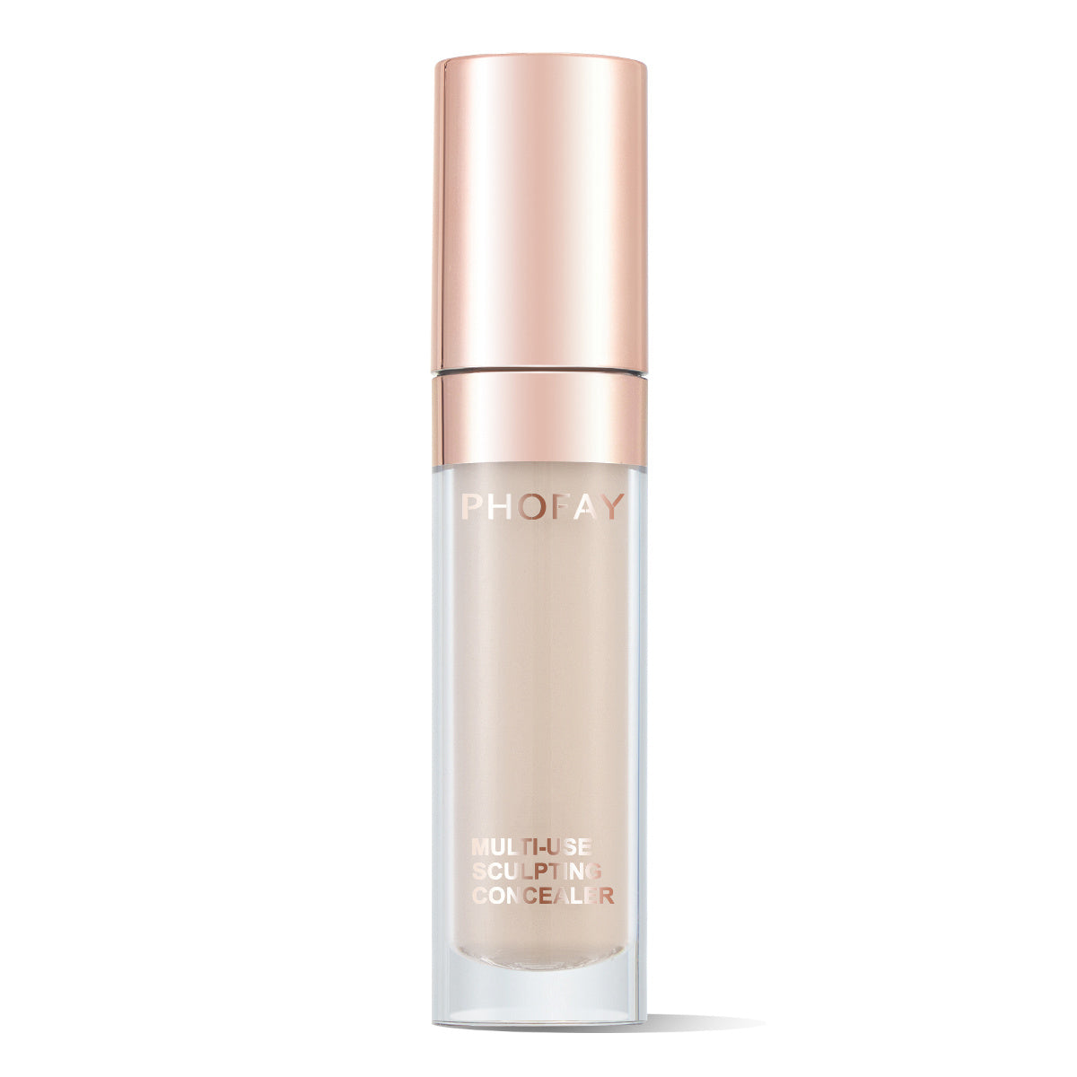 PHOFAY Super Coverage Concealer bottle with gold cap for flawless coverage.