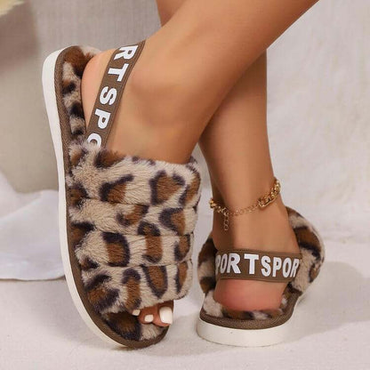 Leopard Open Toe SlippersIndulge in luxurious comfort with our Leopard Open Toe Slippers. Made with a soft and durable blend of elastomer and nylon velvet, these flats provide all-day comforShoesPlush Fashion ShopPlush Fashion ShopLeopard Open Toe Slippers