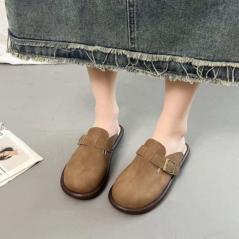 Suede Round Toe Slip-Ons For Women'sStep into style and comfort with our Suede Round Toe Slip-Ons! Made with high-quality materials including elastomer, PU, and suede, these flats are perfect for everyShoePlush Fashion ShopPlush Fashion ShopSuede Round Toe Slip-Ons