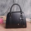 ETUDE shark summer version bow lady handbag, chic black design with elegant bow.