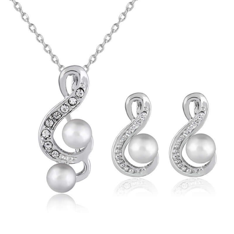 Fashion pearl two sets of simple and elegant Danby jewelry - Plush Fashions Shop 