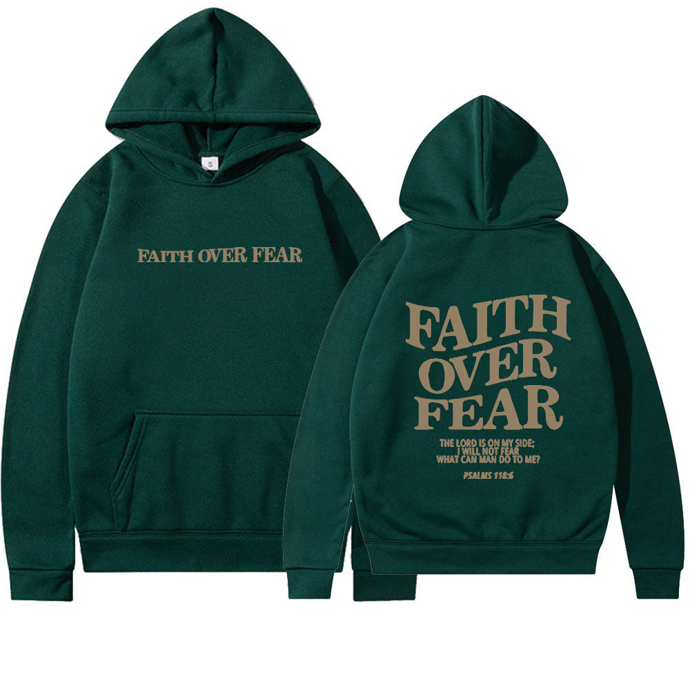 Faith Over Fear Men's And Women's Hoodies Sweater - Plush Fashions Shop 