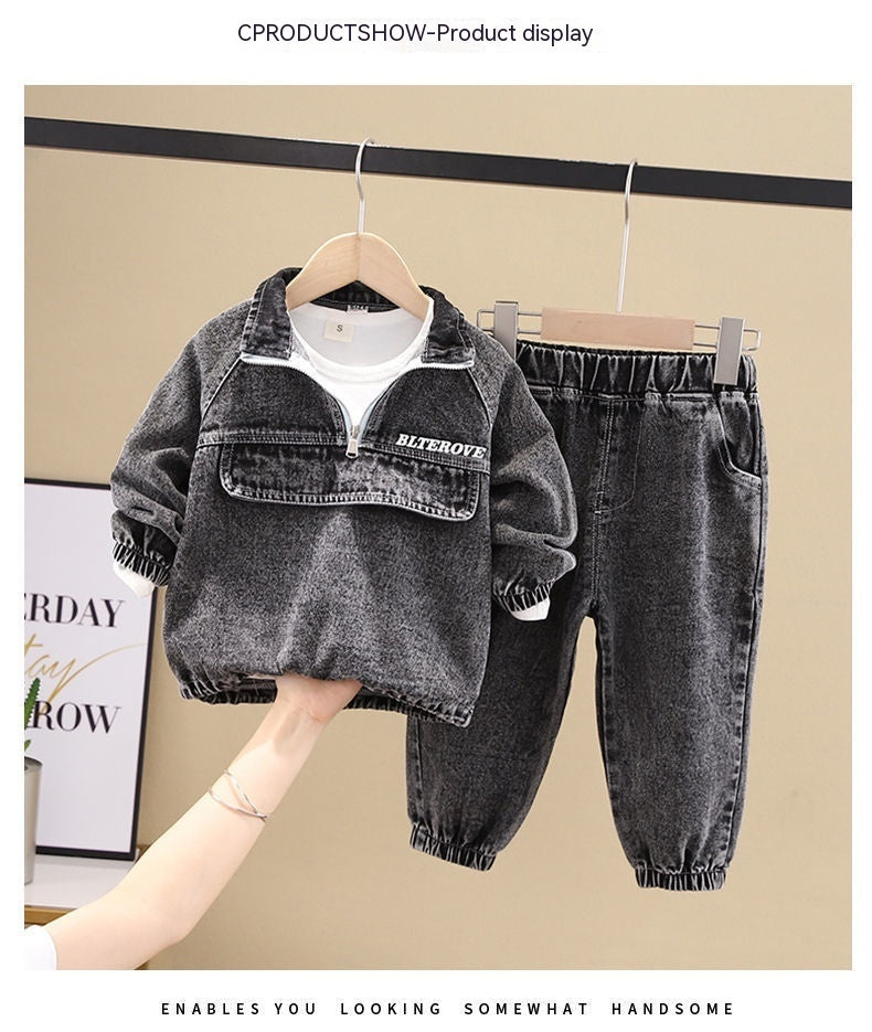 Boys Clothing New Clothes Fashionable Handsome Children's Clothing - Plush Fashions Shop 