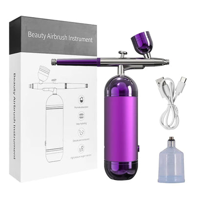 Professional Portable Airbrush Nail Kit with Compressor for Nail Art, Cake Decorating, and Crafts