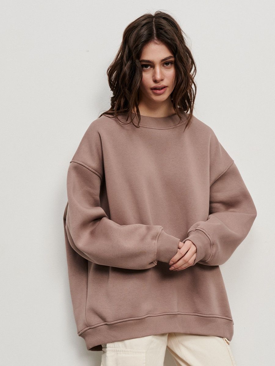 Solid Color Loose Sweater European And American - Plush Fashions Shop 