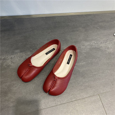 Trotter Shoes Toe Flat Shoes Female Lazy Half Slippers