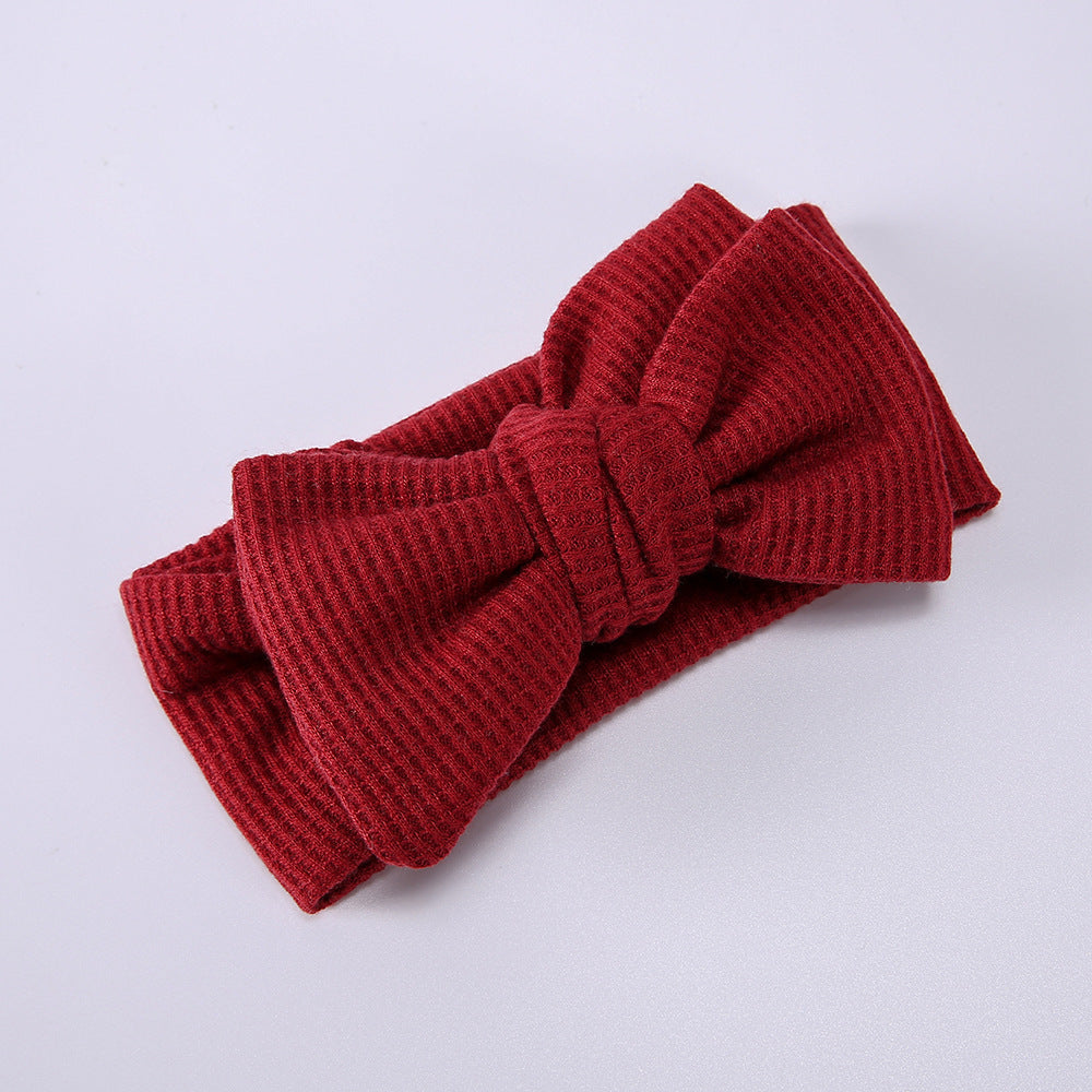 Infant Oversized Bow Hair Band - Plush Fashions Shop 