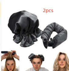 New Heatless Curl Stick With Cloth Cover Cute Ball Head Hair Curler - Plush Fashions Shop 