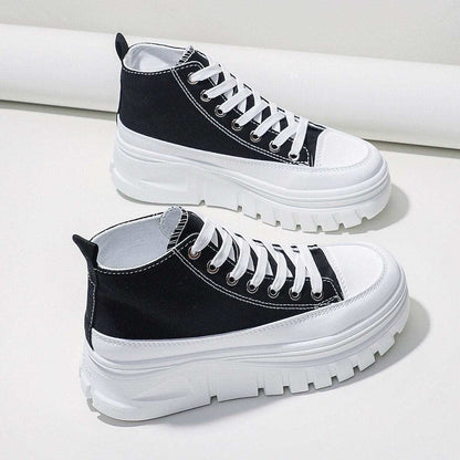 Women Lace-Up Front High Top Platform Canvas ShoesName: Canvas ShoesMaterials: Canvas Shoes
These women's Canvas Shoes feature a stylish lace-up front and a high top platform design. Canvas Shoes with a flat heel, tShoePlush Fashion ShopPlush Fashion ShopCanvas Shoes