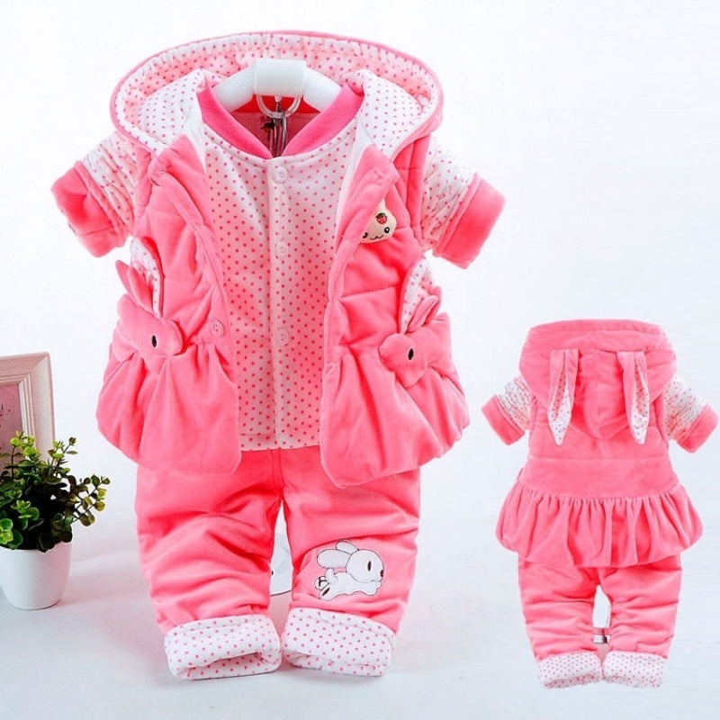 Baby Autumn Clothing Girls Autumn And Winter Clothing Suits - Plush Fashions Shop 