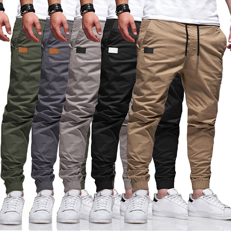 Youth Fashion Casual Tether Loose Cargo Ankle Banded Pants - Plush Fashions Shop 