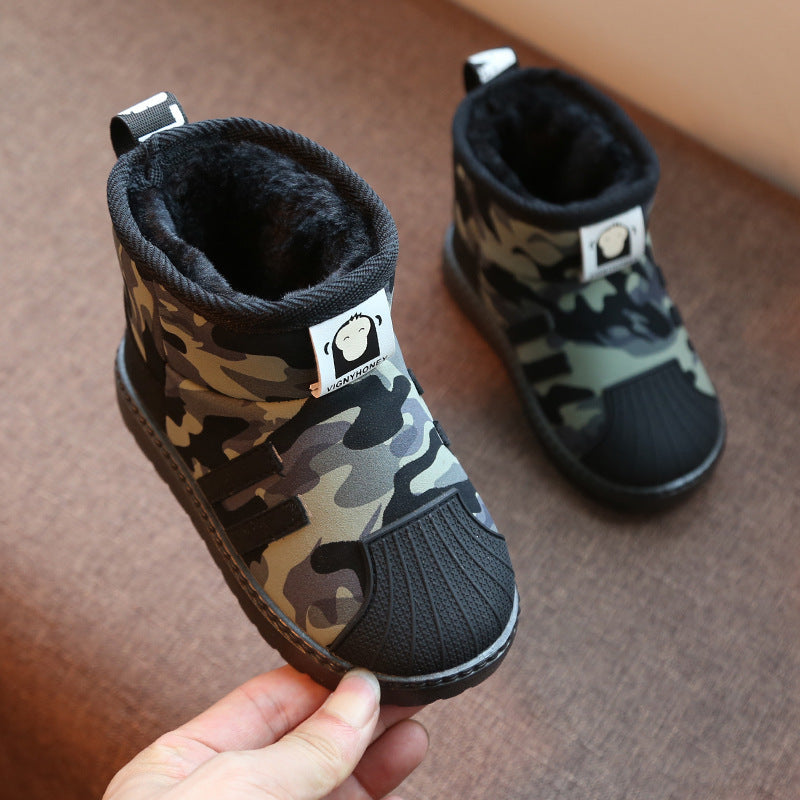 Camouflage soft bottom children's shoes - Plush Fashions Shop 