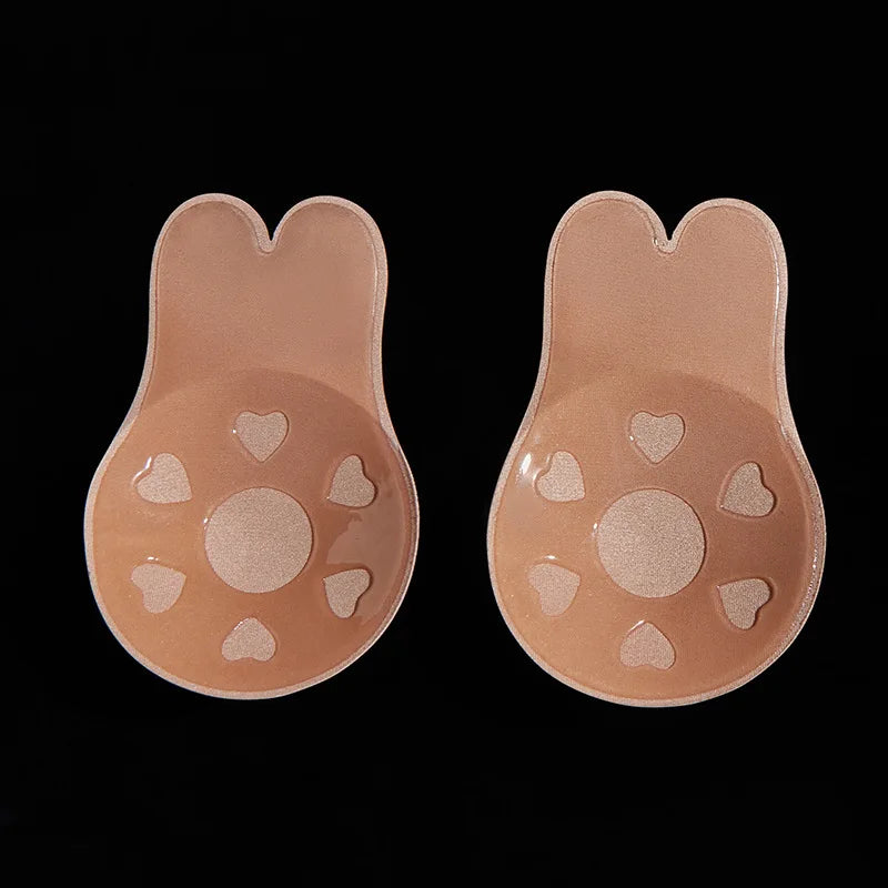 Silicone Adhesive Push-Up Bra with Reusable Breast Lift Tape