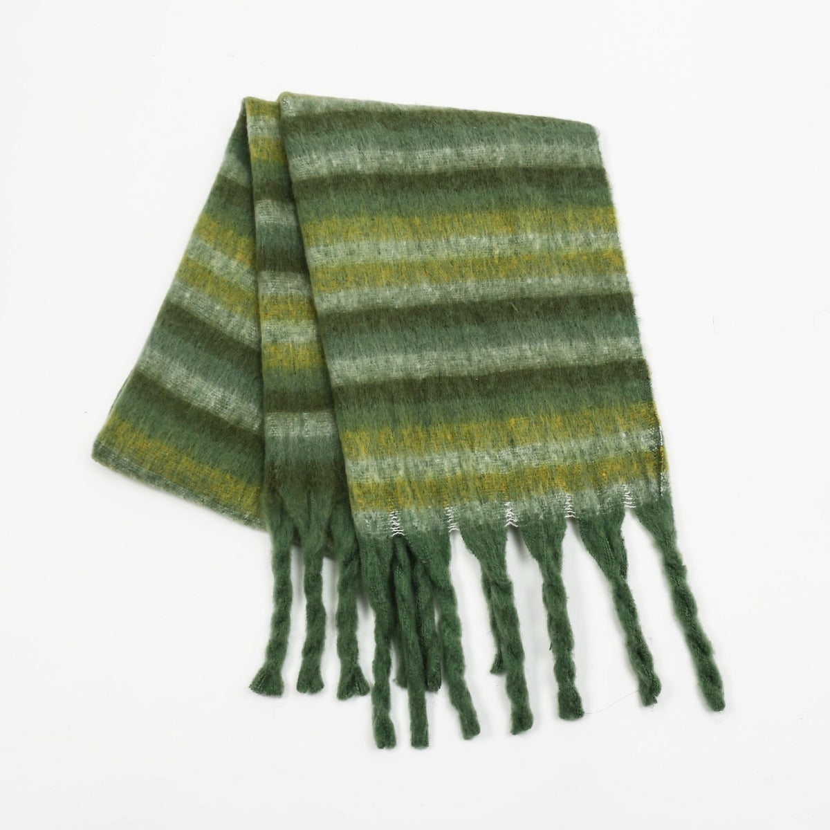 Fringe Contrast Striped Polyester ScarfWrap yourself in style with our Fringe Contrast Striped Polyester Scarf! Made from 100% polyester, this versatile scarf is perfect for any occasion. Its generous lenScarfPlush Fashion ShopPlush Fashion ShopFringe Contrast Striped Polyester Scarf