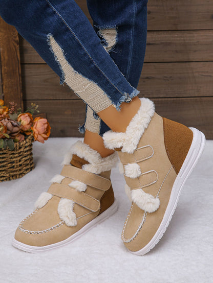 Women's Round Toe Flat BootsStay comfortable and stylish with our Women's  Round Toe Flat Boots. Made with a soft fur lining and durable rubber sole, these boots will keep your feet warm and coShoesPlush Fashion ShopPlush Fashion ShopRound Toe Flat Boots