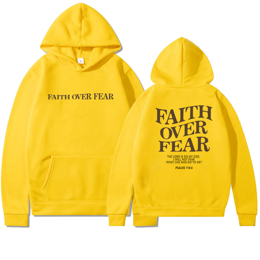 Faith Over Fear Men's And Women's Hoodies Sweater - Plush Fashions Shop 