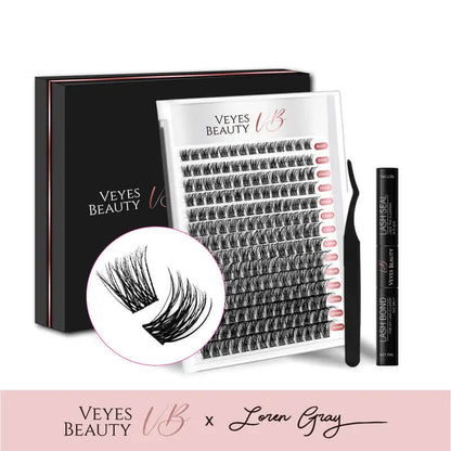 Veyesbeauty Clusters ONE MORE+ DIY Lash | Bottom Lash | 7D 20D Cluster Lashes Eyelashes Makeup