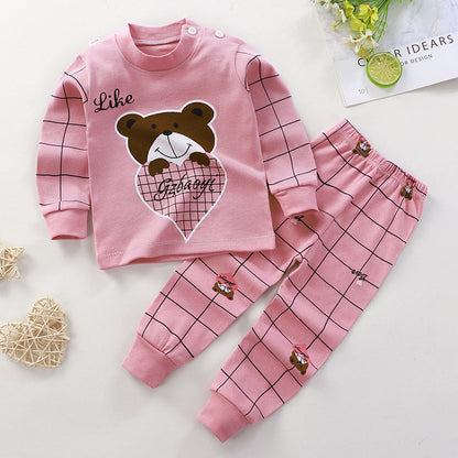 Boys And Girls Children's Cotton Children Pajamas - Plush Fashions Shop 