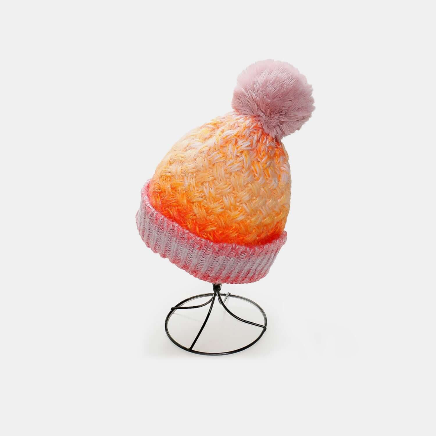 Gradient Knit Hat with PompomStay warm and stylish with our Gradient Knit Hat with Pompom! Made with a soft and cozy blend of acrylic and polyester, this imported hat is the perfect addition to HatPlush Fashion ShopPlush Fashion ShopGradient Knit Hat