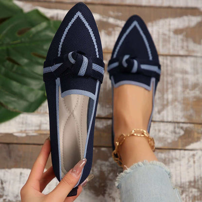 Bow Contrast Trim Point Toe LoafersThe Bow Contrast Trim Point Toe Loafers are a must-have for any fashion-forward individual. Made from high-quality polyester, these flats boast unparalleled comfort ShoesPlush Fashion ShopPlush Fashion ShopBow Contrast Trim Point Toe Loafers