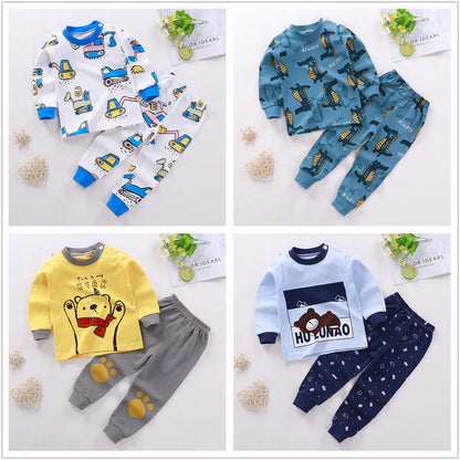 Boys And Girls Children's Cotton Children Pajamas - Plush Fashions Shop 