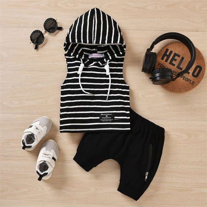 Boys' Hooded Striped Tank Top Pants SetBoys' Hooded Striped Tank Top Pants Set
Introducing our Boys' Hooded Striped Tank Top Pants Set, designed for your little one's comfort and style.
Product Features:
Boys pants setsPlush Fashions ShopPlush Fashion ShopBoys' Hooded Striped Tank Top Pants Set