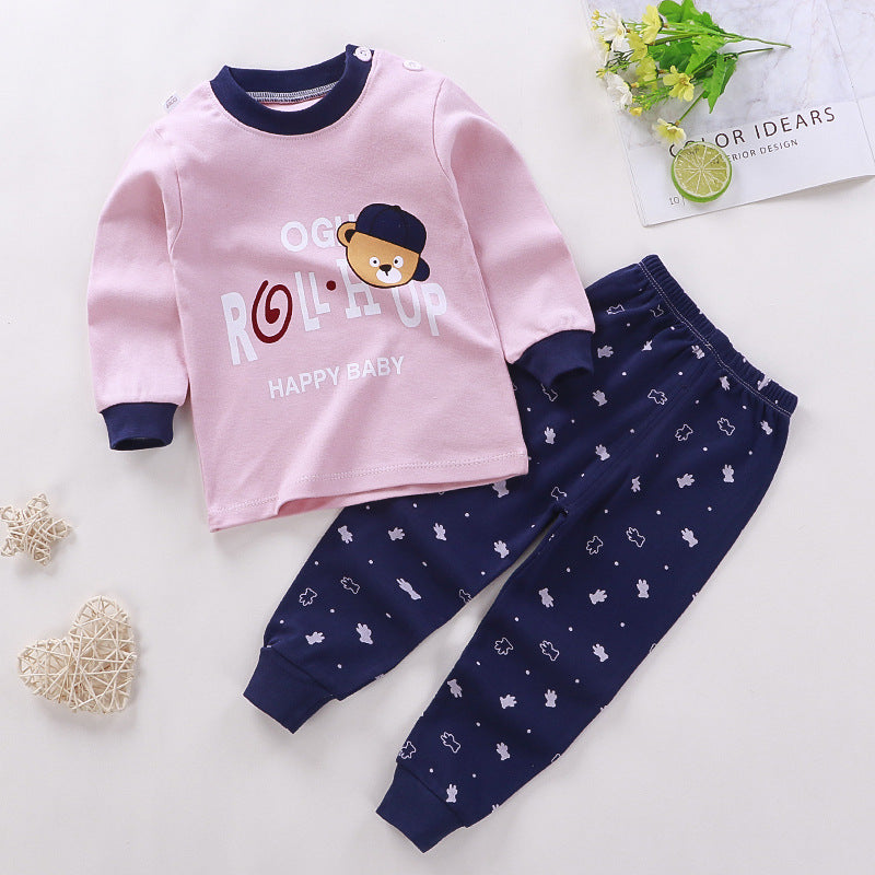 Boys And Girls Children's Cotton Children Pajamas - Plush Fashions Shop 