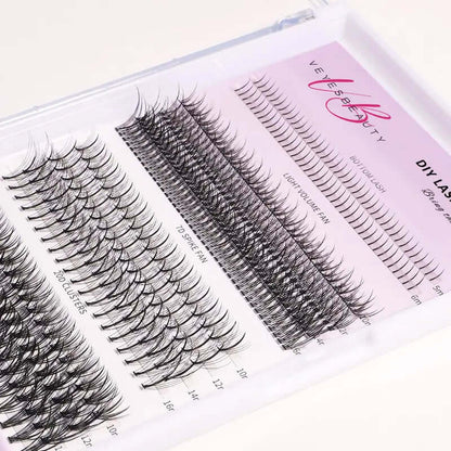 Veyesbeauty Clusters ONE MORE+ DIY Lash | Bottom Lash | 7D 20D Cluster Lashes Eyelashes Makeup