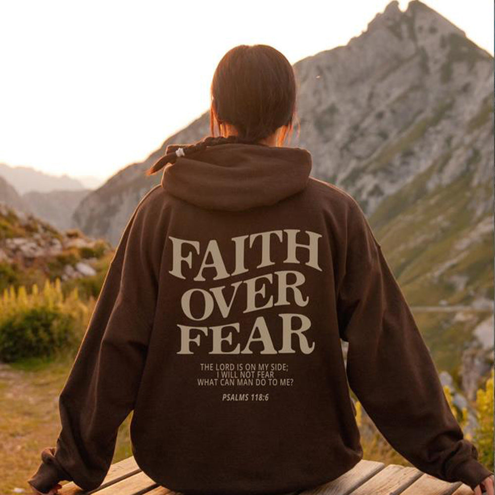 Faith Over Fear Men's And Women's Hoodies Sweater - Plush Fashions Shop 