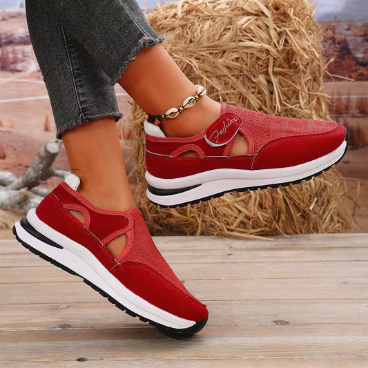 Women's Mesh Round Toe Platform SneakersElevate your style with our Mesh Round Toe Platform Sneakers. These mid heel sneakers are crafted with comfort and style in mind, featuring a rubber sole and PU leatShoesPlush Fashion ShopPlush Fashion ShopMesh Round Toe Platform Sneakers